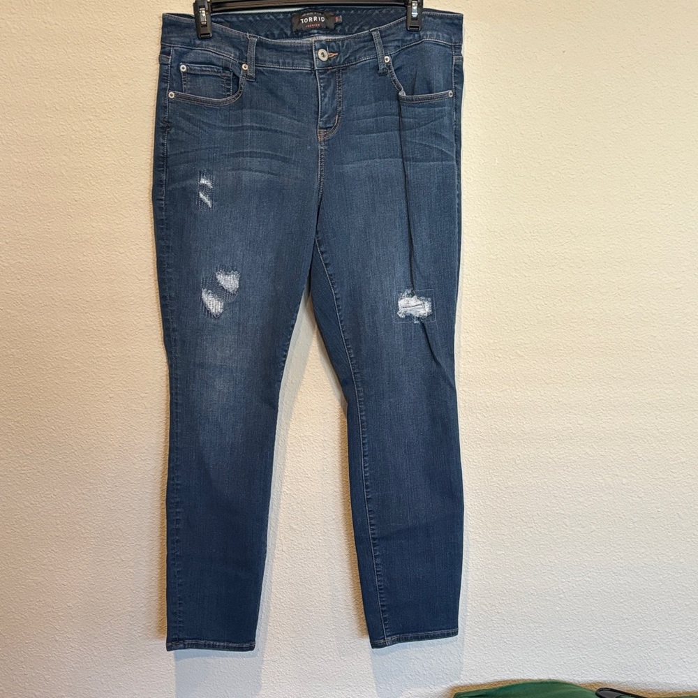 Torrid 18R Dark Blue Skinny Jeans
